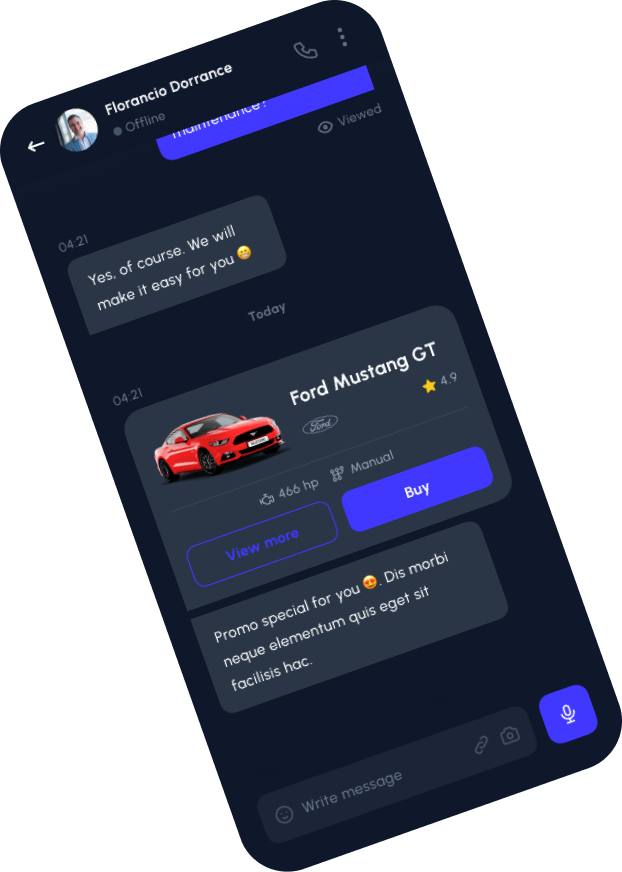 Application mobile Maloc - Écran principal de recherche